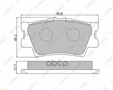 фото Колодки Тормозные Дисковые | Зад | LYNXauto арт. BD7532
