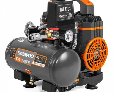 фото компрессор безмасляный DAEWOO DAC 170S 3л 170л/мин 1кВт