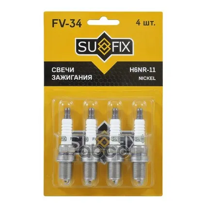 Фото №0 Свеча Зажигания (Nickel) SUFIX арт. FV34