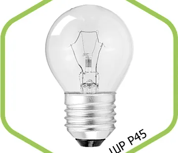 фото Лампа накаливания ШР P45 60Вт 220В Е14 МТ 630 Лм ASD