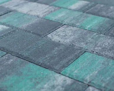 фото Тротуарная вибропрессованная плитка Прямоугольник, Color Mix 6, BRAER