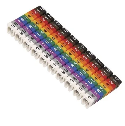 Фото №0 Маркер МКН комплект цифр "0-9" 1,5 мм2 (150шт/упак) IEK (UMK01-02-09)