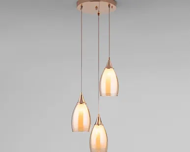 фото Подвесной светильник 50085/3 золото Евросвет