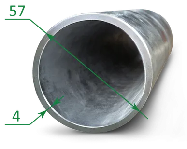 фото Труба оцинкованная эсв 57x4