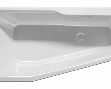 фото Встраиваемая акриловая ванна Riho Rethink Space 170х90 R со сливом-переливом, c тонким бортом (комплект)