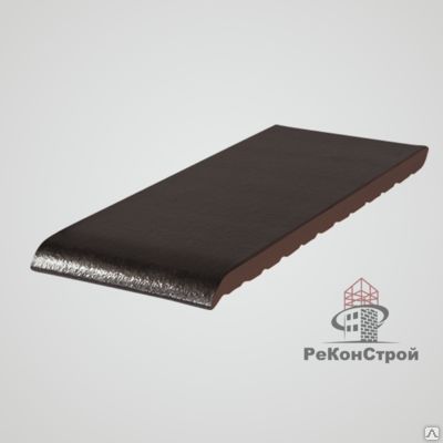Фото №0 Клинкерный подоконник "Ониксовый черный"