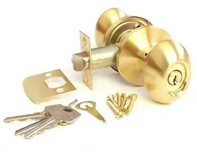 фото Защелка Апекс 6093-01-GM овал, ключ/фикс