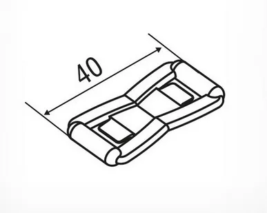 фото Кронштейн соединительный цвет прозрачный DELI-UNBO-40мм