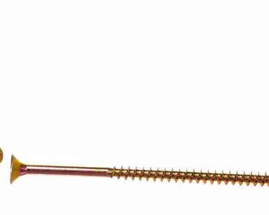 фото Саморез (шуруп) 5*90мм универсальный желтый с потайной головкой, 1шт