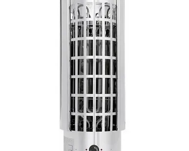 фото Электрокаменка УМТ Сфера ЭКМ 9 кВт (380/220 В, встроенный пульт, нержавеющая сталь)