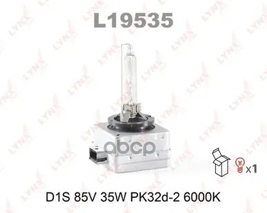 фото Лампа D1s 12V 35W Pk32d-2, 6000K LYNXauto арт. L19535