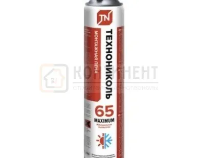 фото Пена монтажная ТЕХНОНИКОЛЬ 65 Maximum 990гр (всесезонная)