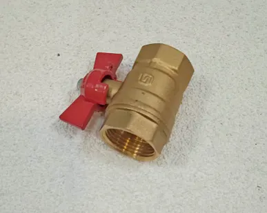 фото Кран шаровый 3/4 дюйма, рукоятка бабочка, резьба внутренняя/внутренняя SantechSystems 107-9094