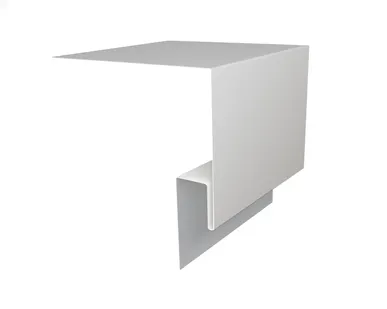 фото Планка околооконная сложная (Блок-хаус, Экобрус) Grand Line 250х50х23 0,45 PE с пленкой RAL 9003 сигнальный белый