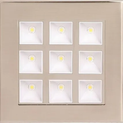 Фото №0 Светильник встраиваемый LED 16W 6400K HL682L квадрат хром/матовый HOROZ