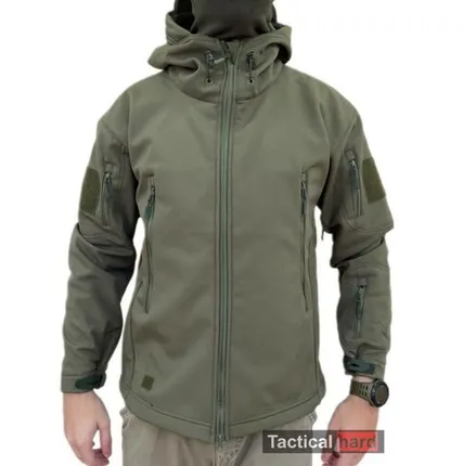 Фото №0 Куртка Soft Shell на флисе расцветки олива