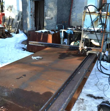 Фото №2 Плазменный раскрой листового металла переносным ЧПУ станком