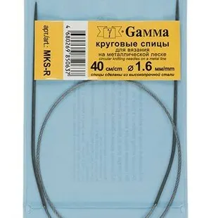 фото круговые MKS-R металл d 1.6 мм 40 см на металл.леске GAMMA
