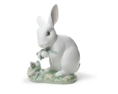 фото Фигурка Lladro Кролик 10x15 см, фарфор, 00010672549