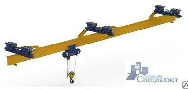 фото Электрические подвесные двухпролётные 1т 10,5+10,5м (без эл.тали)