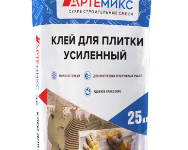 фото Клей для плитки Усиленный, Артемикс