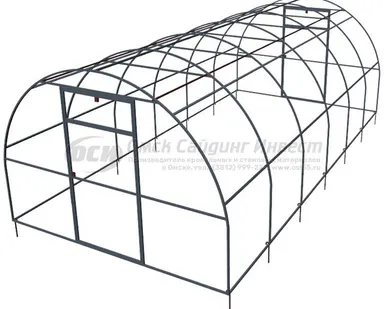 фото Теплица 3000*2100*6000м (Ш*В*Д) с сотовым поликарбонатом 4 мм
