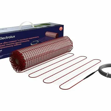 Фото №0 Комплект «Теплый пол с терморегулятором» (мат) двухжил. 150Вт/кв.м 150Вт 5кв.м 750Вт ECO Mat EEM 2-150-5 Electrolux НС-1145975