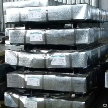 Фото №0 Лист оцинкованный от 0.5 до 5.5 мм сталь 08сп 3сп 09г2с 08Ю ММК