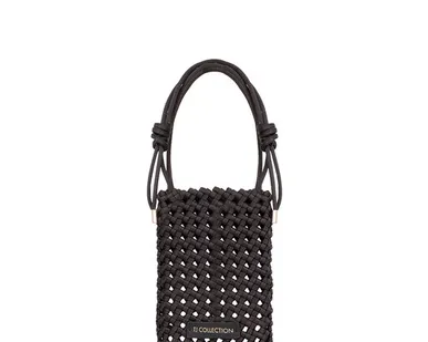 фото Черная плетеная сумка-чехол TJ COLLECTION YD 5100825 BLK