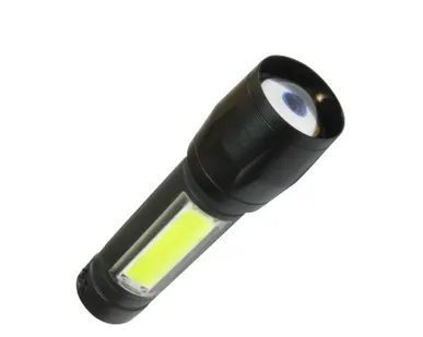 фото Фонарь аккумуляторный XPE 3Вт + COB 3Вт литиевый аккум. 600мА.ч Micro USB шнур КОСМОС KocAc1011Lith
