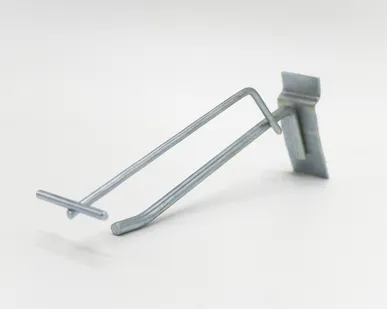 фото Крючок на экономпанель одинарный с ценникодержателем 150мм, d=6мм, цинк