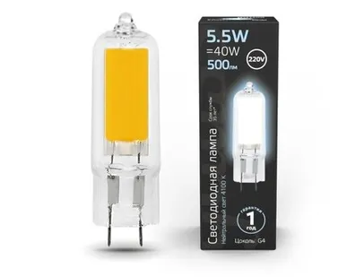 фото Светодиодная лампа Gauss 5,5W 500Lm 4100K G4 107807205
