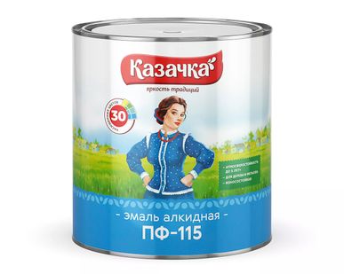 фото Эмаль ПФ-115  2,8кг лимон КАЗАЧКА (6/240) П