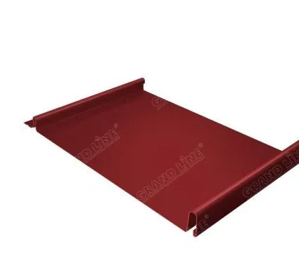 Фото №0 Кликфальц GL 0,5 Quarzit lite с пленкой RAL 3011, м2 Grand Line