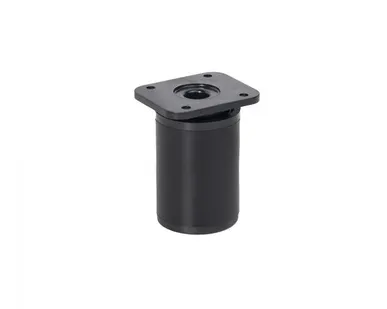 фото Опора меб. алюм. DAP-77 h60 с регул. черный матовый AKS