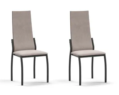 фото Стул АСТИ NEW 2 шт. велюр Monolit Латте К., Чёрный
