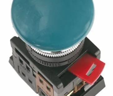 фото Кнопка АЕА-22 "Грибок" зелёный d22мм 1з 1р BBG30-AE...