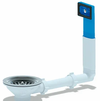 Фото №0 Перелив 40 для мойки 3 1/2 прямоугольный (N305) Анипласт