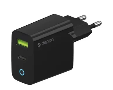 фото Сетевое зарядное устройство Deppa 33W USB-A/USB-C 11430 Black