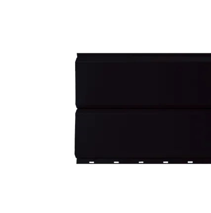 Фото №0 Сайдинг Кровля Сервис Брусnika Черный реактивный 0,45 мм Полиэстер