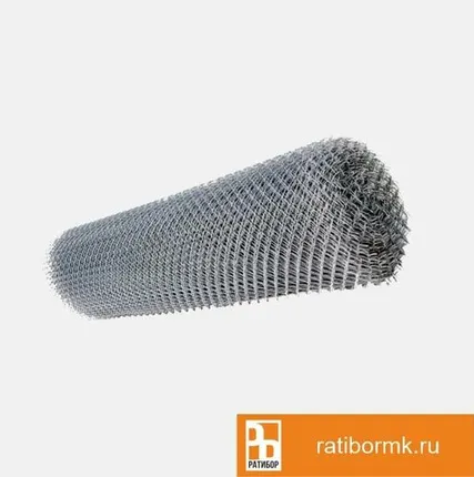 Фото №0 Сетка Рабица оцинкованная 15х15х1,4 мм в рулоне 1,5х10 м