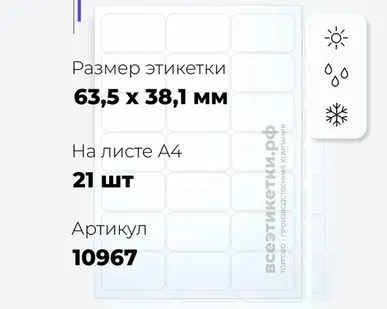 фото Всепогодные Серебряные этикетки из полиэстера 11348 APLI
