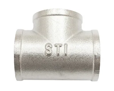 фото Тройник ½" В-В-В никелированный