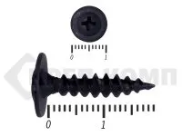 Фото №0 Саморез с прессшайбой острый Чёрный фосфат 4,2х19 Средняя фасовка (1000шт)