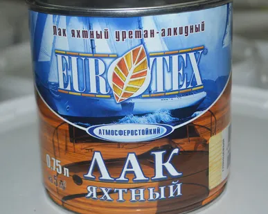 фото Лак яхтный "Eurotex" глянцевый 0,75л.