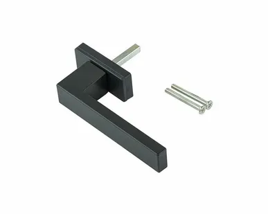 фото Ручка оконная Internika DUBLIN 40 мм, алюминиевая, 2 винта, антрацит матовый RAL7016M (45°)