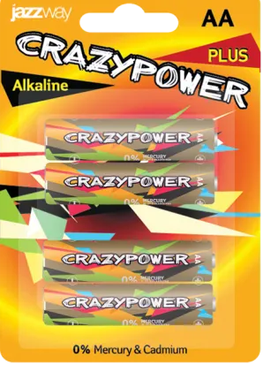 Фото №0 Элемент питания LR03 JAZZway CrazyPower PLUS BL-2