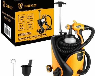 фото Краскопульт электрический DEKO DKSG1000 (1000 Вт, 800 мл)