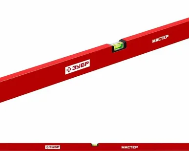 фото Уровень ЗУБР коробчатый, крашеный, 3 ампулы, 200см