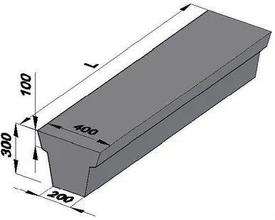 фото Балка фундаментная 3БФ 24